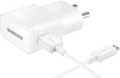 SAMSUNG Original Travel Adapter EP-TA13IWEUGIN 2 A Mobile Charger with Detachable Cable