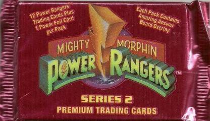 Power Rangers Mighty Morphin Trading Cards Series 2 12-Card Pack + 1 Foil 1994