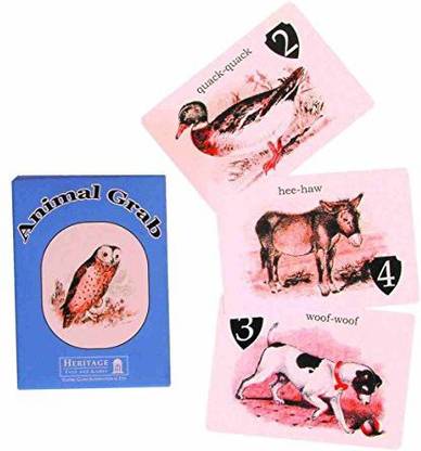 TinToyArcade Animal Grab Card Game From Perisphere & Trylon - Retro Games