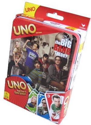Cardinal Industries Big Bang Theory Uno Card Game Tin