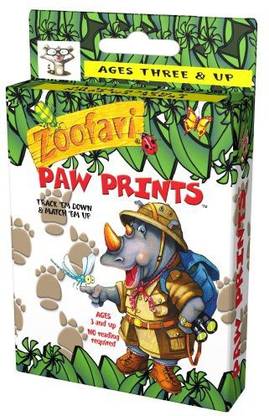 Zoomania Games Zoofari Paw Prints Card Game