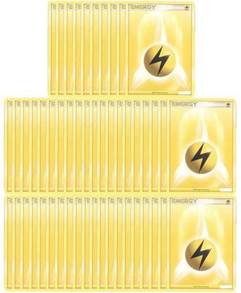 Pokemon Cards - Lot Of 50 Lightning Energy Cards (Yellow)