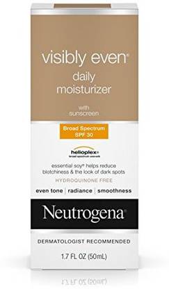 NEUTROGENA Visibly Even Daily Moisturizer With Broad Spectrum Spf 30 Sunscreen