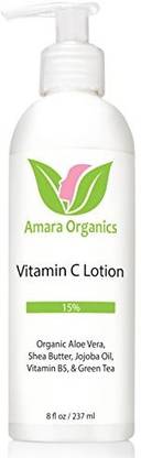 Amara Organics Vitamin C Face & Body Lotion 15% With Shea Butter & Jojoba Oil