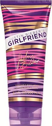 Justin Bieber 6. Girlfriend Body Lotion