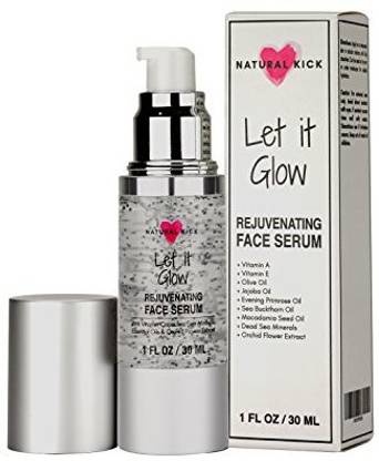 Natural Kick Serum For Face - Vitamin A, Vitamin E, Dead Sea Salt Minerals, Orchid