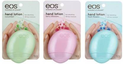 eos Hand Lotion Bundle - Cucumber , Berry Blossom , & Freshflowers
