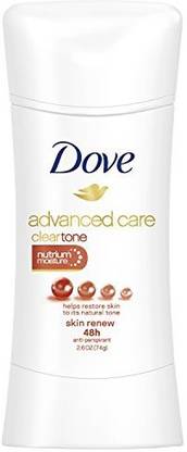 DOVE Advanced Care Antiperspirant Deodorant, Clear Tone Skin Renew