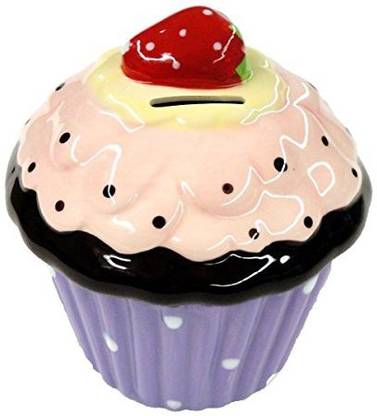 Kingmax Strawberry Cupcake Coin Bank Purple Liner