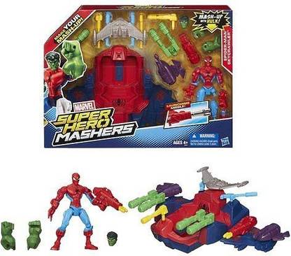MARVEL Super Hero Mashers Spider Man Sky Crawler Role Play Set