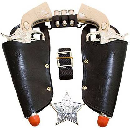 Play Kreative Toy Cowboy Gun & Holster Set with Sheriff Badge and Belt