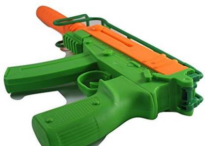 Generic Special Force Battery Operated Toy Gun w/ Flip Down Stock, Silencer, Realistic Sounds & Vibrations