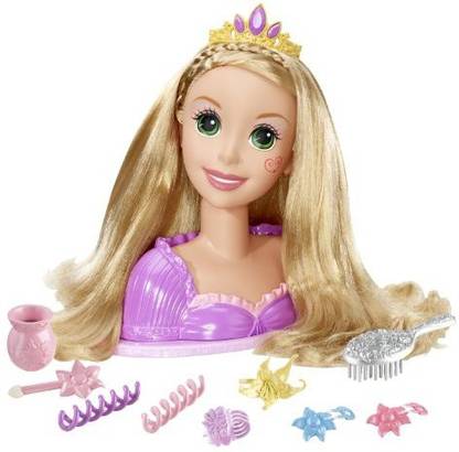 MATTEL Tangled Magical Makeover Rapunzel Styling Head