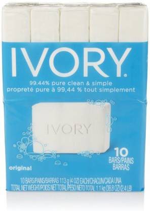 IVORY Original Bar Soap, 10 Count