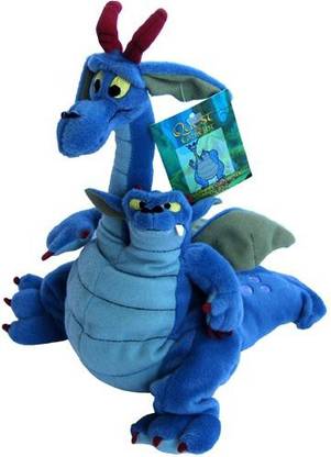 Warner Brothers Devon And Cornwall Dragon - Quest For Camelot - Warner Bros Bean Bag Plush  - 10 inch