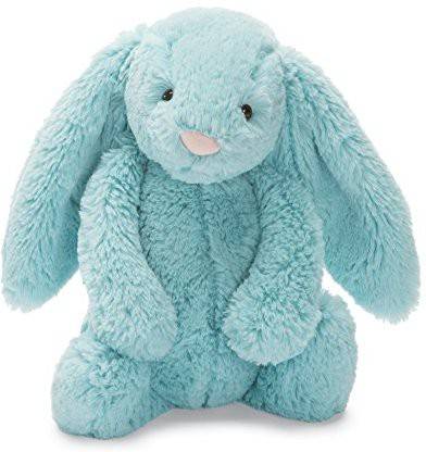 Jellycat Bashful Bunny Aqua Medium  - 3.7 inch
