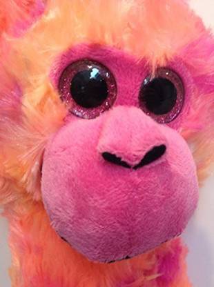 The Petting Zoo Tie Dye Hanging Monkey With Sound,  - 3.8 inch