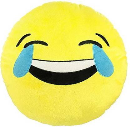 Emoji Expressions Plush Pillow - Tears Of Joy Emoji Face  - 4.5 inch