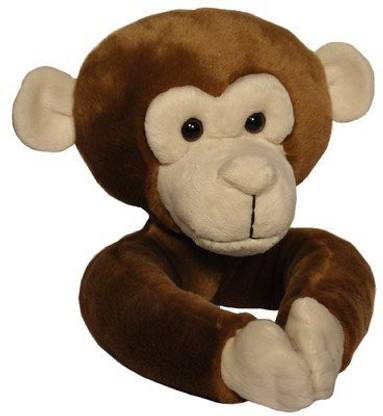 Curtain Critters Plush Chocolate Monkey Curtain Tieback  - 5 inch