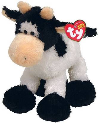 TY Beanie Baby Moosly Cow  - 2.4 inch