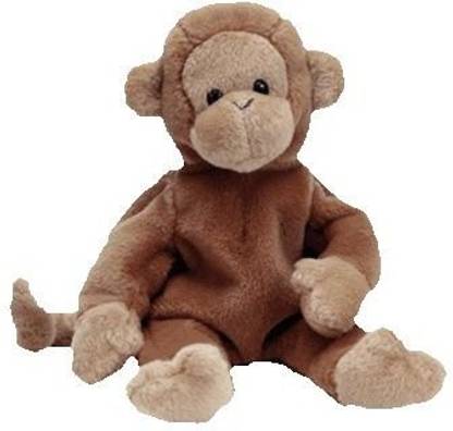 TY Beanie Baby - Bongo The Monkey (Dark Tail Version)  - 1.3 inch