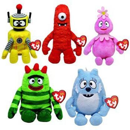 TY Beanie Babies Yo Gabba Gabba - Set Of 5  - 4.5 inch