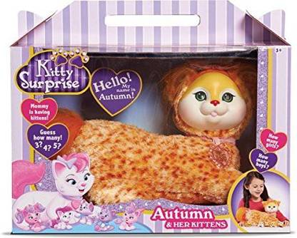 Just Play Kitty Surprise Plush Autumn  - 6.3 inch