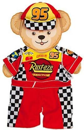 DISNEY Duffy The Bear - Cars Lightning Mcqueen Costume  - 1.7 inch