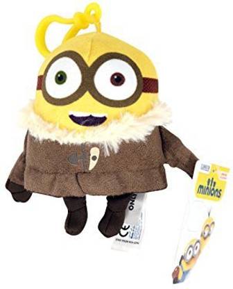 Commonwealth Minions Ice Village Bob Backpack Plush Despicable Me Clip On  - 6 inch