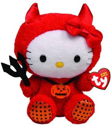 TY Beanie Baby Hello Kitty Red Devil  - 2.9 inch