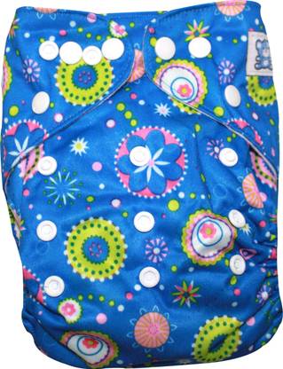 Kiwi Re-Usable Diaper Floral Design with insert