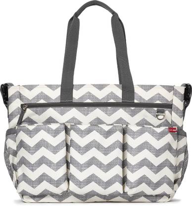 SKIP HOP Duo Double Signature Diaper Bag, Chevron Diaper Bag