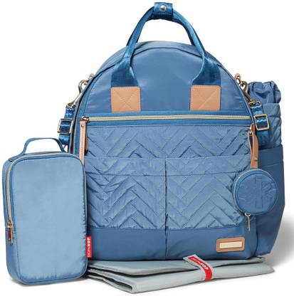 SKIP HOP Suite 6-in-1 Diaper Backpack Dusk Blue Backpack Diaper Bag