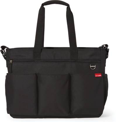 SKIP HOP Duo Double Signature Diaper Bag Black Diaper Bag