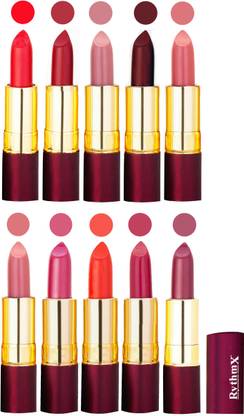 RYTHMX Matte Lipstick Set Of 10 Pcs