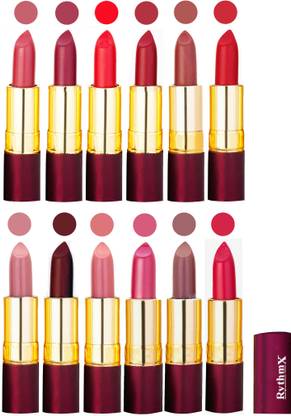 RYTHMX Dry Matte Lipstick Combo Set Of 12 Pcs