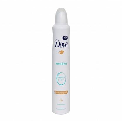 DOVE Sensitive (Fragrance free) Antiperspirant Deodorant Spray  -  For Women