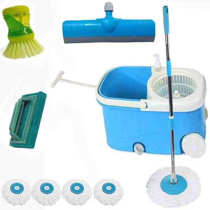 V-MOP 10072 Mop Set, Floor Wiper, Cleaning Brush, Scrub Pad