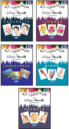 Colour Pencil Shading (Combo Of 5 Books)