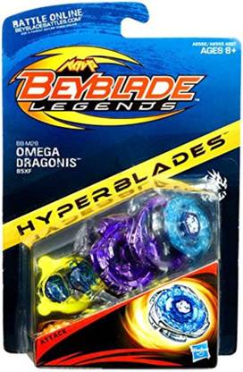BEYBLADE Legends Hyperblades, BB-M28 Omega Dragonis 85XF Top, Attack Type