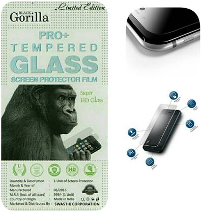 BLACK GORILLA Tempered Glass Guard for Apple iPhone 5s