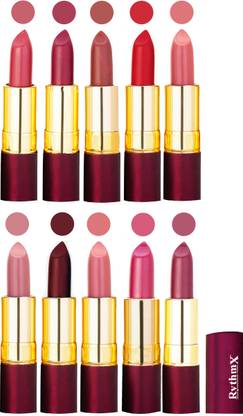RYTHMX Matte Lipstick Set Of 10 Pcs 95