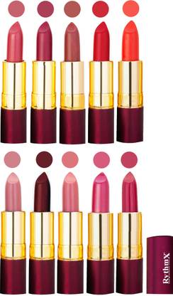 RYTHMX Matte Lipstick Set Of 10 Pcs 93