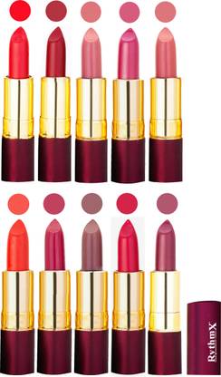 RYTHMX Matte Lipstick Set Of 10 Pcs 103