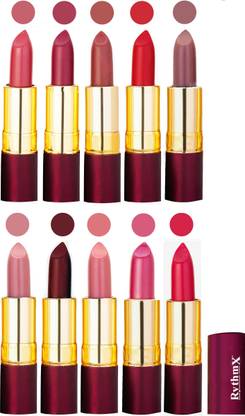 RYTHMX Matte Lipstick Set Of 10 Pcs 94