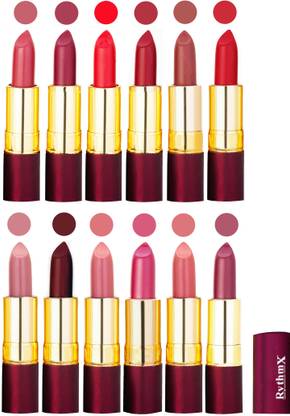 RYTHMX Dry Matte Lipstick Combo Set Of 12 Pcs 109