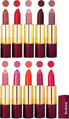 RYTHMX Matte Lipstick Set Of 10 Pcs 104