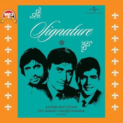 SIGNATURE - AMITABH BACHCHAN,DEV ANAND, RAJESH KHANNA MP3 Standard Edition