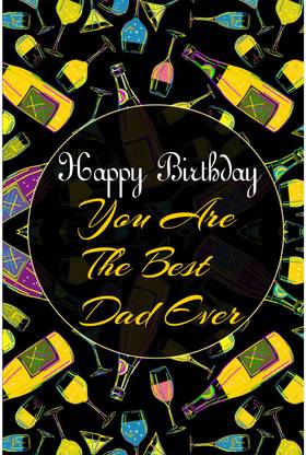 Happy Birthday Dad Poster Paper Print