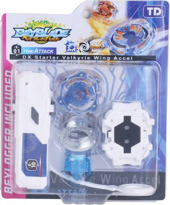ShopMeFast Imported Beyblade Toy Burst B-01 DX Starter Valkyrie Wing Accel for Kids